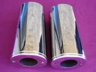 Harley Touring Heritage Fat Boy Chrome Fork Slider Covers Cow Bells New. Price: $61.95.