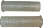 Emgo Star Fire Flake Grips Retro Metal 7/8" Silver 120MM 42-21129 New. Price: $22.99.