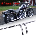 8" Rise T-bars Handlebar For Harley Sportster Softail Flst Fxst Custom Drag New. Price: $119.17.