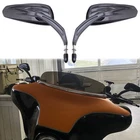 2X Black Tapered Tribal Mirrors For Harley Davidson Electra Glide Ultra Limited New. Price: $59.11.