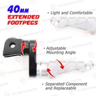 Silver Mccp 40MM Extension Front Footpegs For Yamaha BT1100 Bulldog All Year New. Price: $63.93.