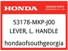 Honda Oem Part 53178-MKP-J00 Lever, L. Handle New. Price: $16.04.