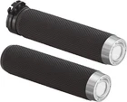 Rough Crafts Knurled Grips Cable-type Chrome #RC-500-001 Harley Davidson New. Price: $74.60.