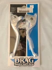 Drag Specialties 0610-0792 Slotted Wide Blade Lever Set, Chrome New. Price: $29.00.