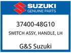Suzuki Oem Part 37400-48G10 Switch Assy,handle Lh New. Price: $288.55.