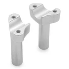 Silver 4"STRAIGHT Handlebar Risers For Harley Softail Sportster Super Road Glide New. Price: $35.51.