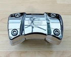 Harley Chrome & Shield Handlebar Clamp Risers M8 Sport Glide 55900110 Used. Price: $166.78.