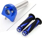 Krace Motorcycle 7/8" Handle Bar Grips With Anodized Cnc Universal, Blue New. Price: $24.64.