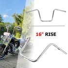 16" Rise 1-1/4" Ape Hanger Handlebar Fit For Harley Touring Softail Dyna Custom New. Price: $90.63.