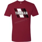 Yamaha Apparel Red Heritage Diagonal T-shirt NP21S-M3118-M New. Price: $29.95.