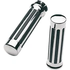 Pro-one Perf.mfg. Custom Chrome Rail Style Rubber Grips Black 802450 New. Price: $79.26.