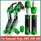 For Kawasaki Ninja 300R 250R 400 Green Cnc Brake Clutch Levers Grips Handle Sets New. Price: $52.91.