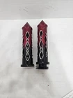 Black Red Motorcycle 7/8" Spike Grips Handlebar For Honda Cbr 600 F3 F4I Used. Price: $18.99.