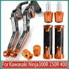 New For Kawasaki NINJA300R 250R 400 Cnc Brake Clutch Levers Grips Handle Sets. Price: $52.91.