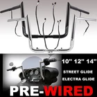 Pre-wired 10" 12 14" Meathook Handlebar For 14+ Harley Electra Street Glide New. Price: $184.75.