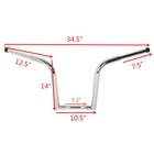 Ape Hanger Fat 1/4" 14" Rise Handlebar For Harley Sportster Softail Custom New. Price: $79.80.