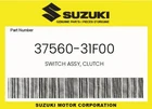 Suzuki Genuine Switch Assy, Clutch 37560-31F00 New. Price: $22.03.