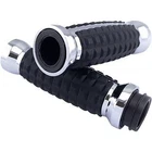 Drag Specialties 0630-2641 Chrome Grenade Hand Grips Harley Electronic Throttle New. Price: $138.55.