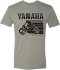 Yamaha Cycle T-shirt Small Stone Gray/red NP21S-M1968-S New. Price: $26.96.