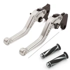 Cnc Silver&black Short Brake Clutch Lever Handlebar Grips For 535 Gt Continental New. Price: $44.46.