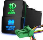 Nilight Fog Lights & Reverse Dual Push Button Switch 1.28" X 0.87" 12V New. Price: $12.99.