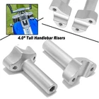 4" Straight 1" Handlebar Risers For Harley Fat Boy Softail Dyna Super Glide Fxd New. Price: $29.99.
