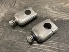 Honda WW150 Oem Upper & Lower Handlebar Clamps Risers Holders Used. Price: $39.99.