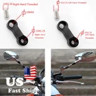 Black Motorbike Motorcycle Scooter 10MM Mirror Riser Extender Standard Thread Us New. Price: $25.87.