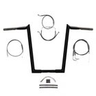 1/4" Bblack Wild 16" Hooked Handlebar Kit 2007 Harley Road Glide King Cruise New. Price: $865.57.