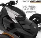 Can-am Ryker- Epic Panel Kit- Liquid Steel Silver- 219400923 New. Price: $149.99.