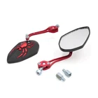 8MM 10MM Thread Dia Pattern Motorcycle Motorbike Rearview Mirror Red New. Price: $19.10.