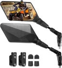 Kemimoto Atv Mirrors, 8MM 10MM Foldable Motorcycle With 7/8" Handlebar New. Price: $32.00.