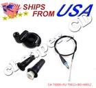 Handle Grips Throttle Cable Clamp Set Pit Dirt Bike Moped Scooter Honda Kawasaki New. Price: $13.95.