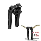 Power James 10.0" Tall Black Handlebar Risers Kit With Gauge Module Mount For New. Price: $235.75.