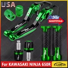 For Kawasaki Ninja 650R 2009-2016 Cnc Handle Grips Cap Brake Clutch Levers Sets New. Price: $50.59.