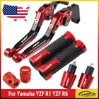 For Yamaha Yzf R1 R6 Cnc Handle Grips End Cap Brake Clutch Levers Us New. Price: $53.35.