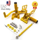 Fit Suzuki GSXR750 Gp Shif 1996 1997 1998-2005 Cnc Racing Gold Rearset Footpegs New. Price: $101.31.