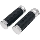 Drag Specialties Custom Rubber Grips - Chrome Motorcycle Street Bike 06300372 New. Price: $71.35.