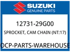 Suzuki Oem Part 12731-29G00 Sprocket, Cam Chain Drive New. Price: $114.72.