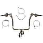 1/4" Chrome 15" Z Ape Hanger Handlebar Kit 2007 Harley Ultra Classic New. Price: $1442.90.