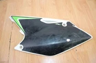2005 Kawasaki KX250F Left Side Cover / Lt. Panel Used. Price: $20.00.