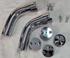 Accutronix HRP1356-C 6" Risers With 3-1/2" Pullback For 1" Handlebars (531) Used. Price: $210.00.