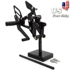 Cnc Adjustable Rearsets Footpeg Footrest Fits Yamaha Yzf R6 2003-2005 Black Pair New. Price: $116.67.