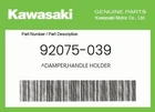 Kawasaki Genuine Damper,handle Holder 92075-039 New. Price: $5.68.