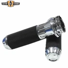 Cable Style Cobra Custom Hand Grip Set Chrome & Black Rubber Fit Harley 1973+ New. Price: $39.99.