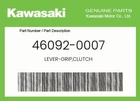 Kawasaki Genuine Lever-grip,clutch 46092-0007 New. Price: $16.68.