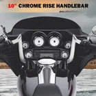 Chrome 10" Meathook Handlebars 1.25'' For Harley Street Electra Glide 86-24 New. Price: $103.50.