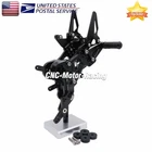 Cnc Footrest Rearsets Footpegs Pedals For CF450SR Black New. Price: $171.92.