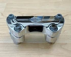 Harley Chrome & Shield 1 Handlebar Clamp 2 Risers Sportster Dyna Softail Used. Price: $147.99.