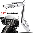 14" Rise Pre-wired Ape Hangers Handlebars For Harley Electra Glide Ultra Classic New. Price: $212.75.
